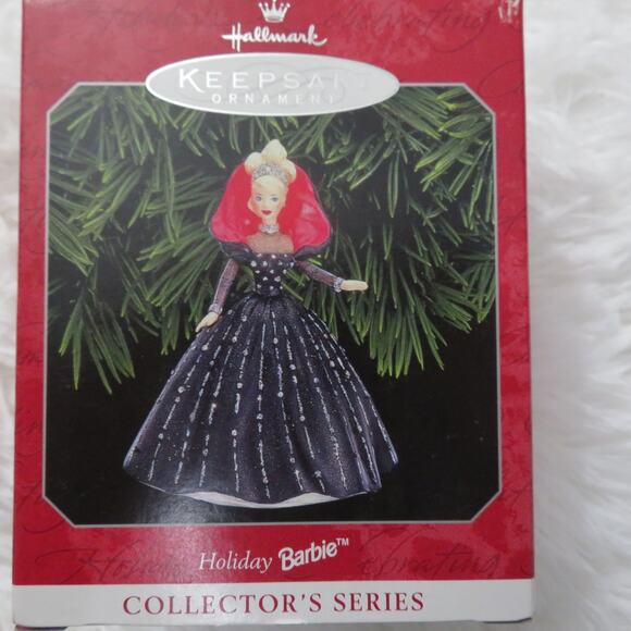 Hallmark Holiday Barbie Vintage Ornaments Set of 2 1996 1997 - Picture 4 of 5